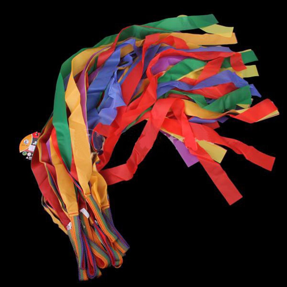 ruban de danse de gymnastique arc-en-ciel pour enfants, exercices de gymnastique rythmique, Fitness pour pom-pom girl