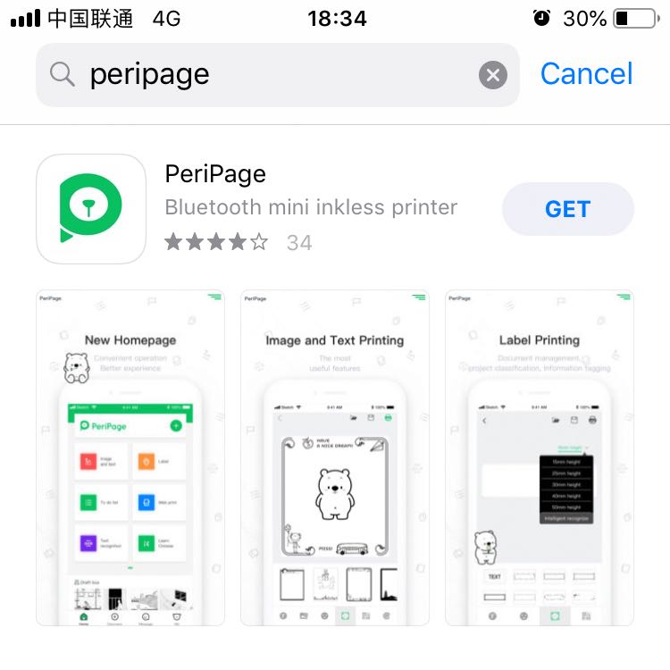 Peripage Portable Pocket Mini Photo Thermal Printer Wireless Sticker Printing Machine Free APP Support Multi-Language For Phone