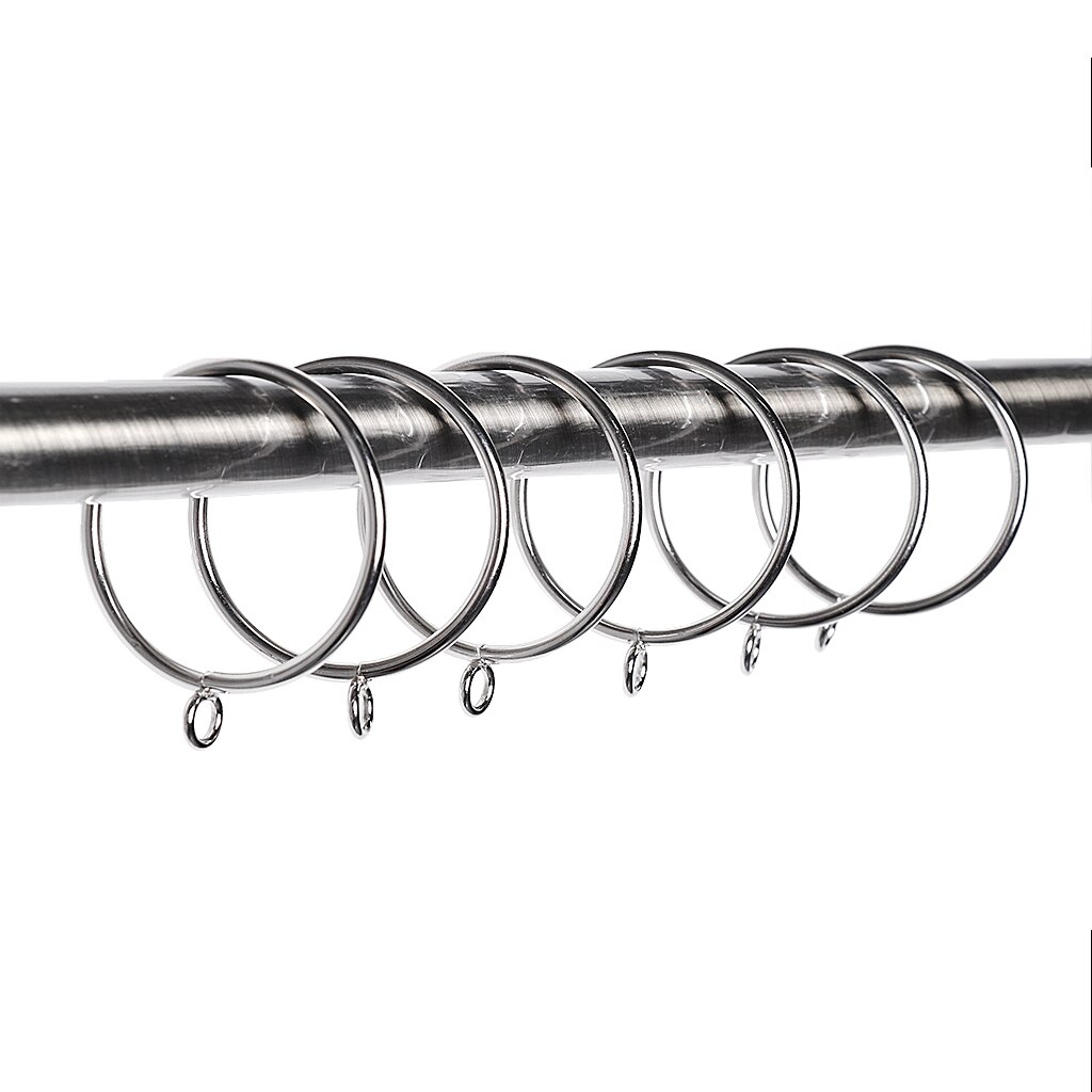 12 st rostsäker metall gardin draper stång ring ögle ring för 55mm diameter stolpar