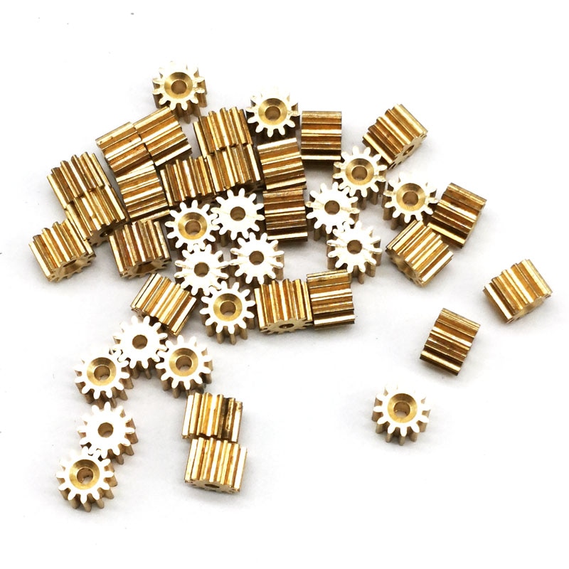 Lot De 10 Engrenages à Pignon 81 A 0,3 M En Laiton 8 Dents Pour Pièces D'avion, Trou D'arbre De Pignon 0,98 Mm Serré Pour 1 Mm (diamètre Du Trou