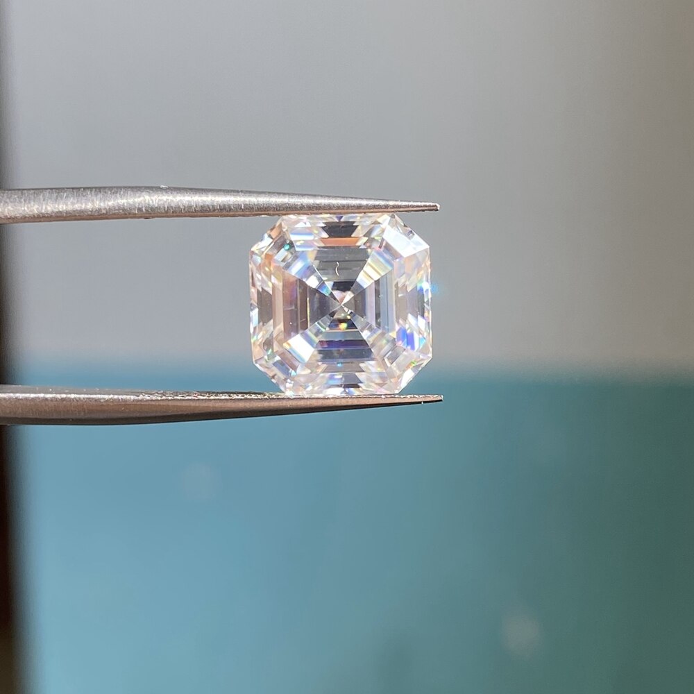 Meisidianischer 6 x 6mm asscher-schliff, gh vvs 1 moissanit-diamant