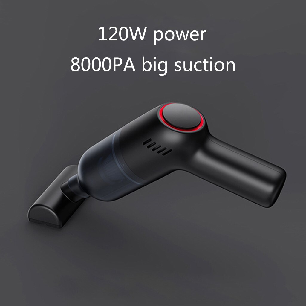 USB Aufladbare kabellos 8000Pa 120W Handheld kabellos Auto Staubsauger für SUV Lkw Hause Büro Haustier Haus Computer klavier