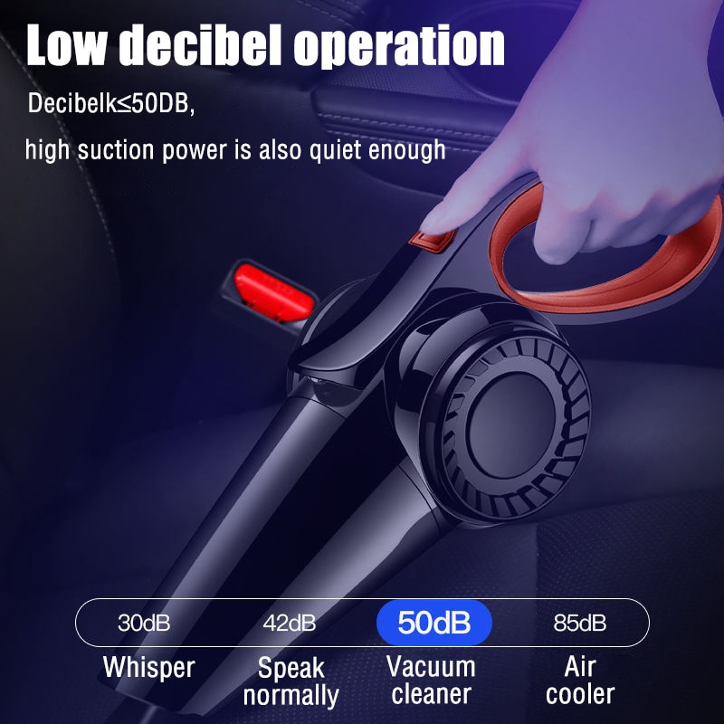 Audew 150W Handheld Vacuum Cordless 12000pa Powerful Cyclone Suction Portable Rechargeable Vacuum Cleaner for Car Home Pet Hair