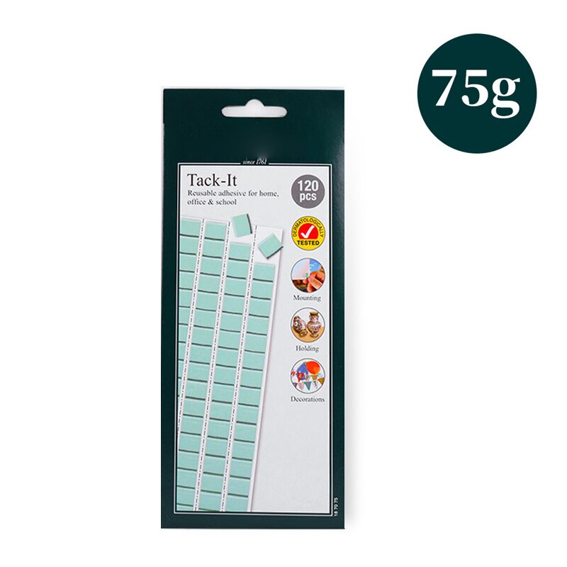 Reusable Removable Adhesive Tacky Putty White Green Tack Poster Multipurpose Wall Safe Sticky Tack: green 75g