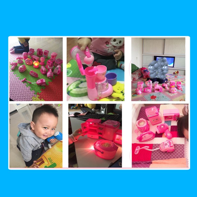 Kinderen Kid Jongen Meisje Mini Keuken Elektrisch Apparaat Elektrische Ijzer Speelgoed Set Dummy Huishoudelijke Voorgewende Play 95AE