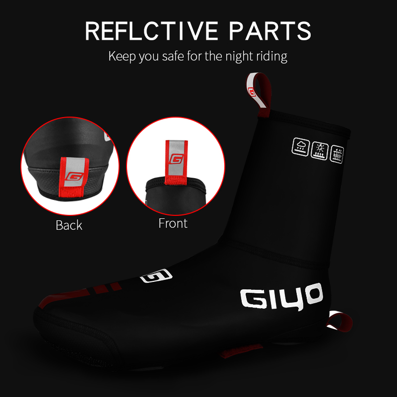 Giyo Waterdichte Schoen Covers Winter Fietsen Laarzen Neopreen Fleece Overschoenen Mtb Racefiets Teen Cover Fietsen Apparatuur