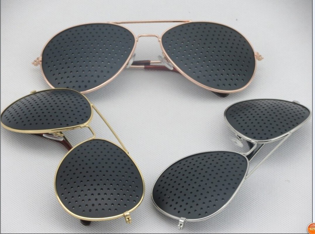 Radfahren Brillen Stift See Sonnenbrille Auge Ausbildung Glas Nadelloch Brille Camping unisex Brillen ÜSpund Ich bin Freien Sport SehvermöGen