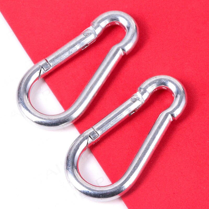 4 PC Aluminiumlegering D Carabiner Spring Snap Clip Haken Sleutelhanger Outdoor Klimmen Accessoires Tent Accessoires Openand Close