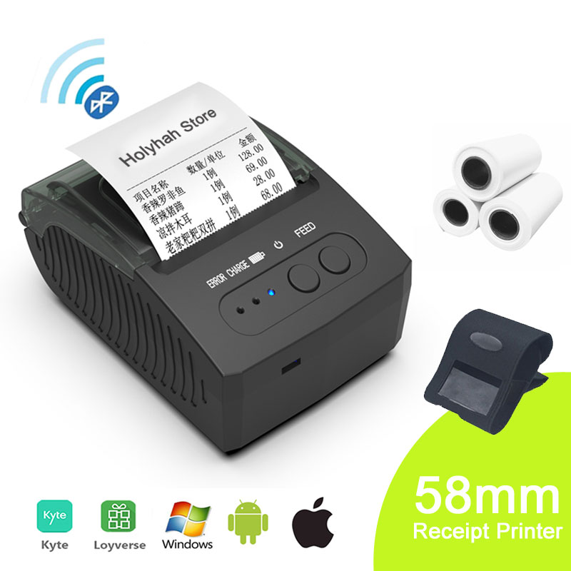 58mm Mini Wireless Bluetooth Receipt Printer for Mobile Phone Android POS Pocket Bill Maker Impresora