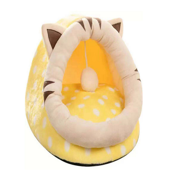 Cama suave y cálida para gatos, casa cálida de invierno, cueva para perros, nido suave, perrera, cama para gatitos, saco de dormir para perros pequeños y medianos