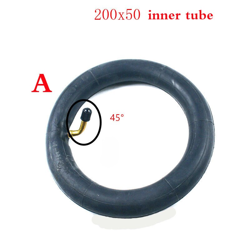 8&quot; Electric Scooter Tyre tube With Wheel Hub Scooter 200x50 Tyre Inflation Electric Vehicle Aluminium Alloy Wheel Pneumatic Tire: inner tube A