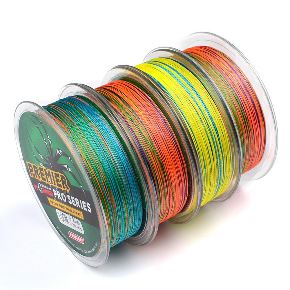 6LB to 100LB Braid Fishing line 4 Strands Multifilament Fishing Wire Carp Fishing: 2.0  25LB