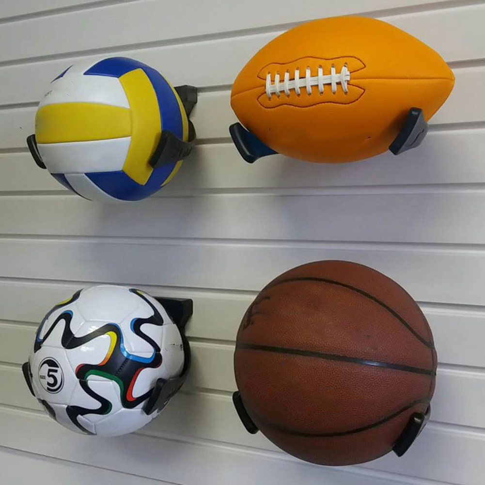 Lochfreie ballaufbewahrungshalterung zur wandmontage, sport-aufbewahrungsdisplay für basketball und fußball, für den innenbereich, zuhause