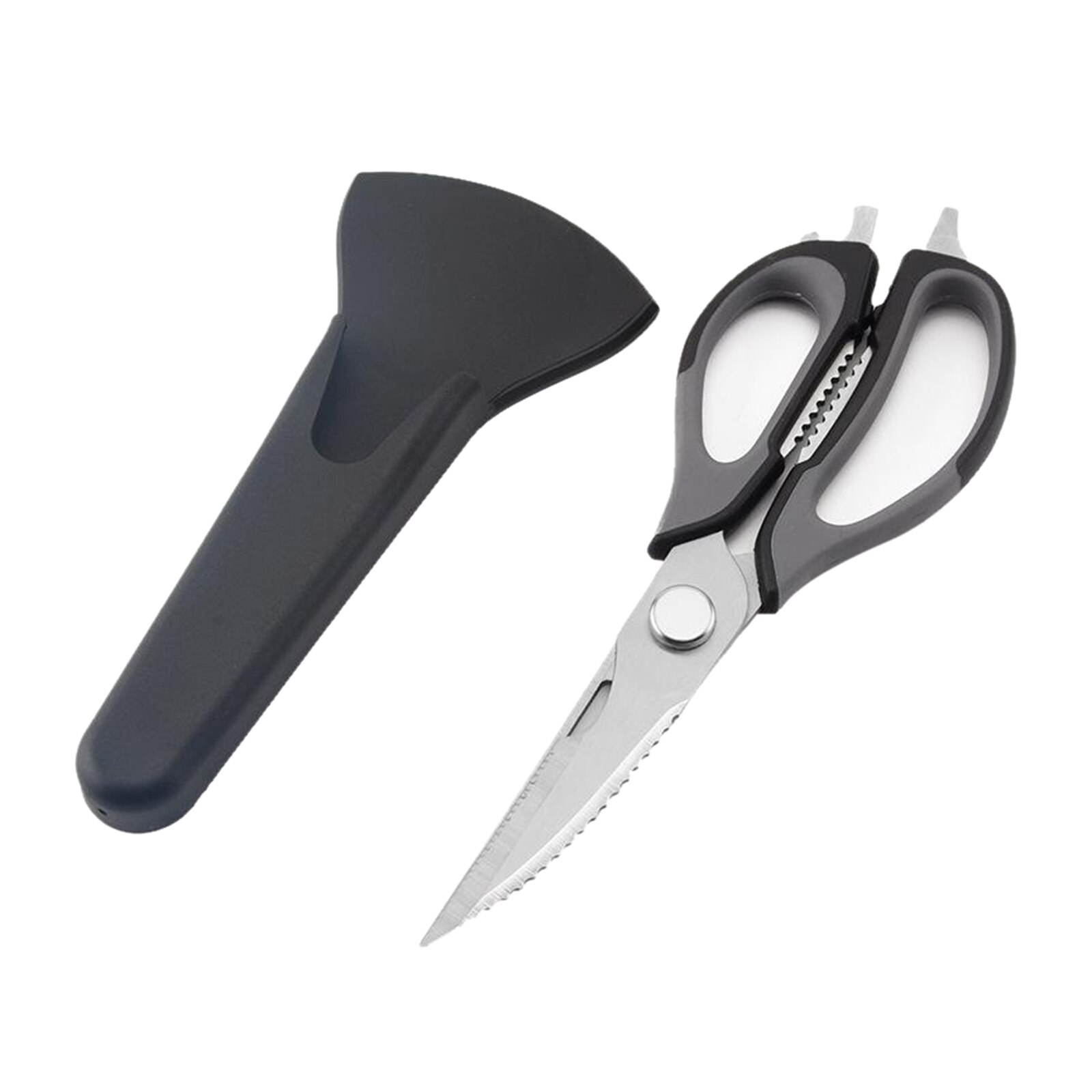 Keuken Schaar Schaar Roestvrij Staal Multifunctionele Keuken Schaar Veilig Sharp Voor Kip/Gevogelte/Vis/Vlees/Groenten: Black