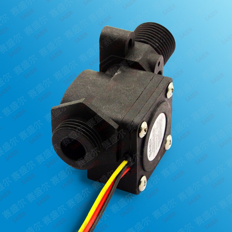 2PCS Water Flow Meter Flowmeter Hall Flow Sensor indicator counter caudalimetro water heater 1-30L/min 1.75MPa 4.5-18V