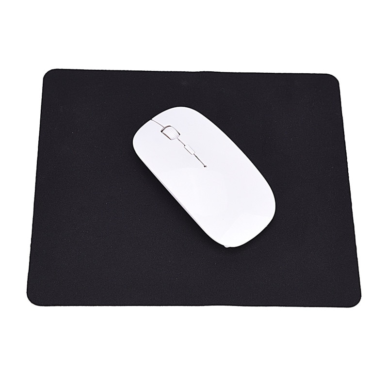 22*18Cm Universele Zwarte Muismat Mat Optische Muis Mat Voor Laptop Computer Tablet Pc