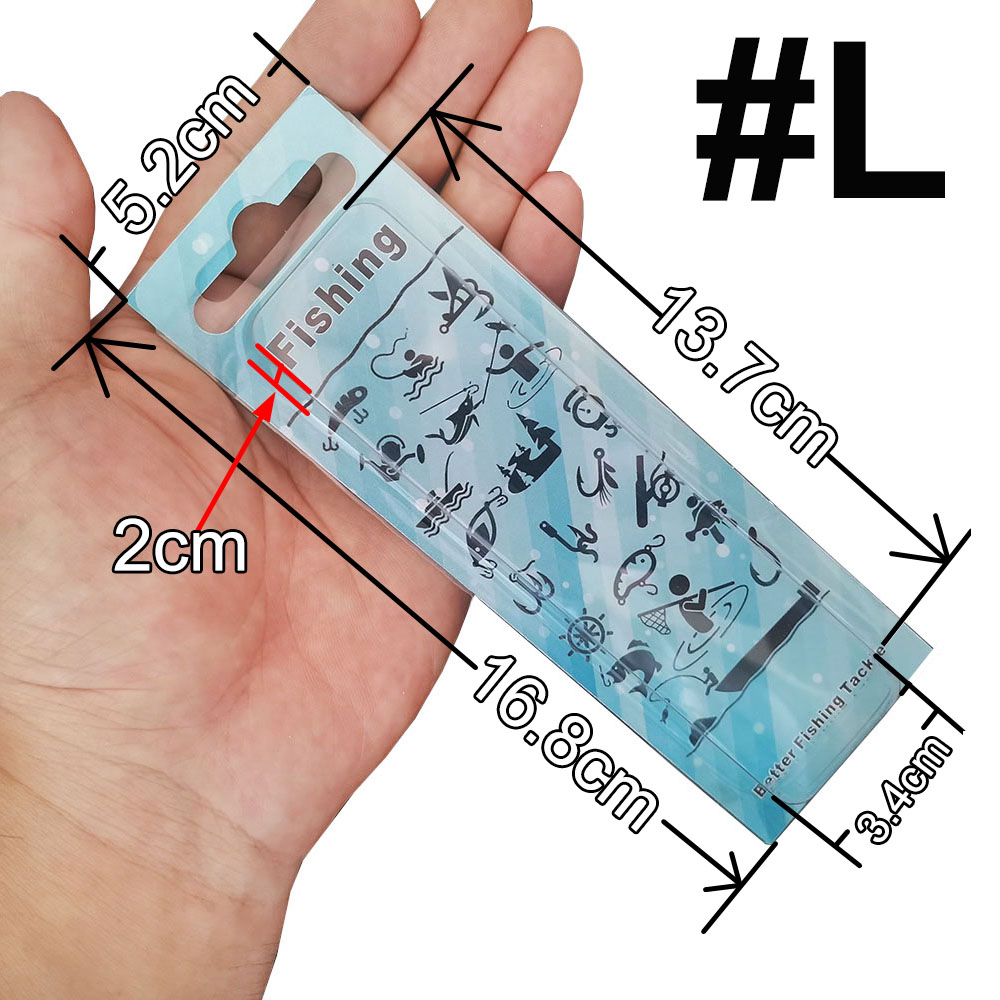 100 pcs plastic Retail box or Paper Card For Fishing Lure Bait Fishing Hook Fishing Accessories: Orange