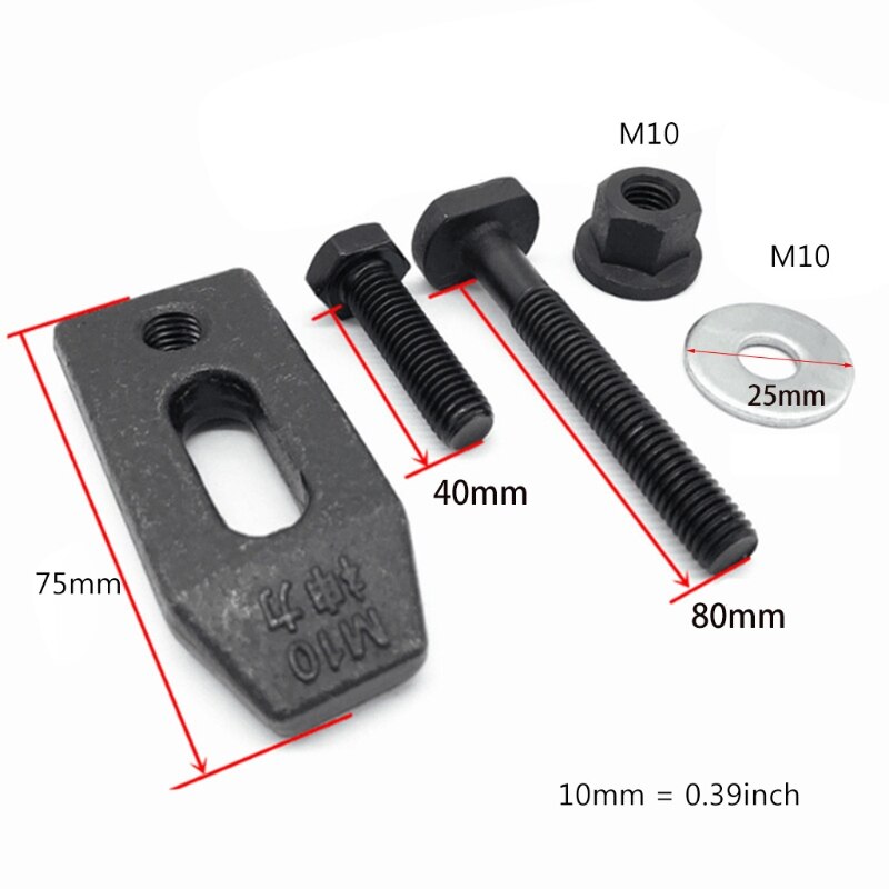 M8/M10 Milling Engraving Machine Parts Pressure Plate Clamp Fixture Plate for T-slot Working Table