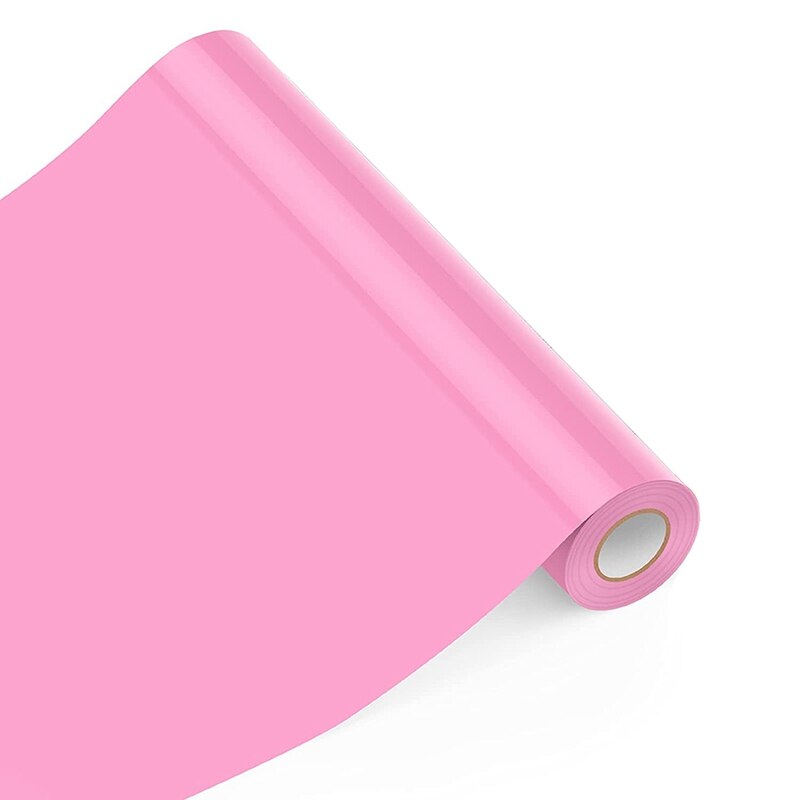 12Inchx25ft Heat Transfer Vinyl,For All Cutter Machine Cricut Silhouette Cameo,Iron On Vinyl For Shirts,Heat Vinyl: pink
