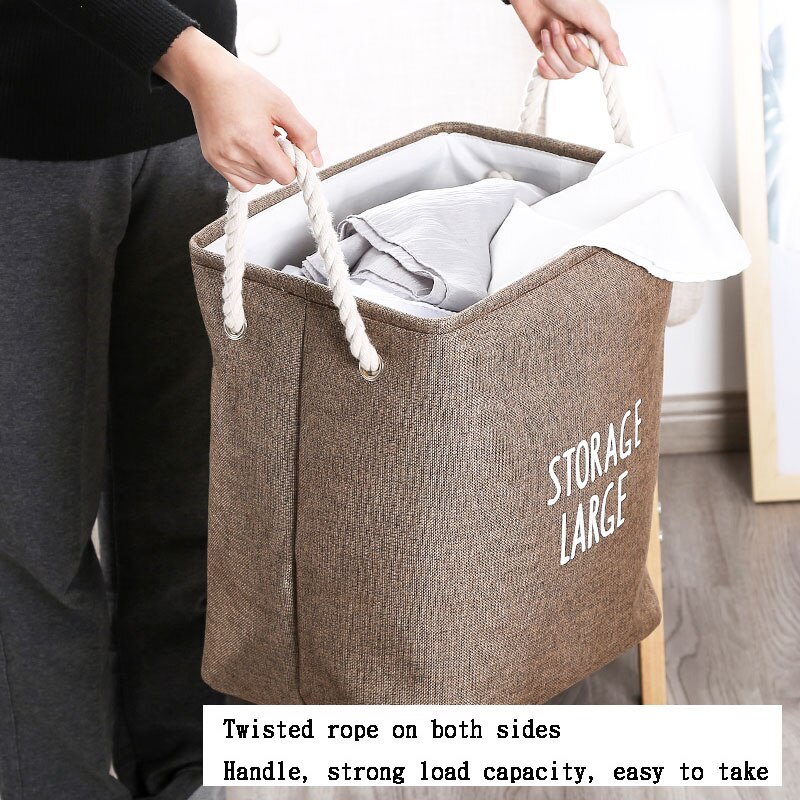 Large Foldable Laundry Basket for Dirty Clothes Round Storage Box Sorter Toy Bag Collapsible Hamper Laundry Organizer Bucket