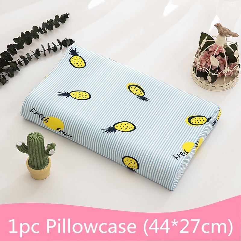 Rechthoek Gedrukt Pasgeborenen Kussensloop Cartoon Kinderen Kussensloop Voor Jongens Meisjes Anti-Vuile Baby Kussensloop Kinderen Kussensloop: F 1PC Pillowcase