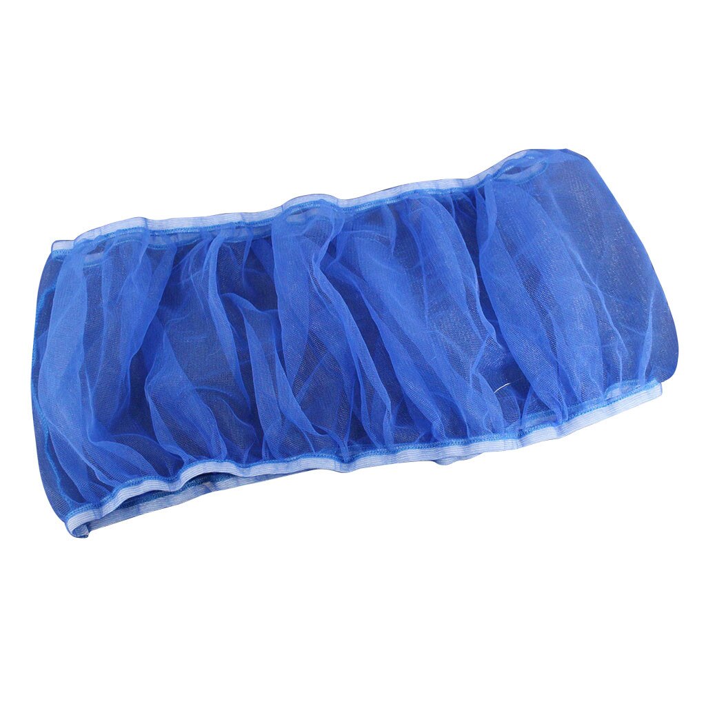 Airy Mesh Parrot Bird Cage Net Nylon Mesh Bird Cage Cover Shell Skirt Net Easy Cleaning Seed Catcher Guard Bird Cage Accessories: BLUE