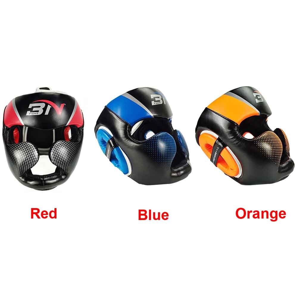Women Men Sanda Competition Boxing Helmet Sparring Guard Head Gear Karate Muay Thai Youth Adults Training Taekwondo PU Leather