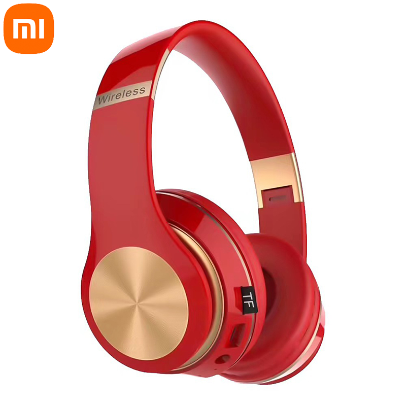 Xiaomi Gaming Hoofdtelefoon 5.0 Bluetooth T5 Muziek Opvouwbare Oortelefoon Bluetooth Draadloze Koptelefoon Voor Telefoon Bedrade Headset Gamer 2025: Blauw