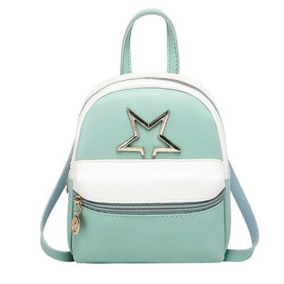 Vento Marea cuir Mini sac à dos pour adolescente rouge petit sac à dos sac à main de créateur femmes sac Simple sac à bandoulière Mochila: Green Backpack