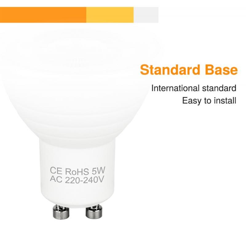GU10 MR16 5/7W LED Spotlight Bulbs Down Lamp Energy Saving Warm White 220V LED Lamp Cup 2835 SMD Bulb