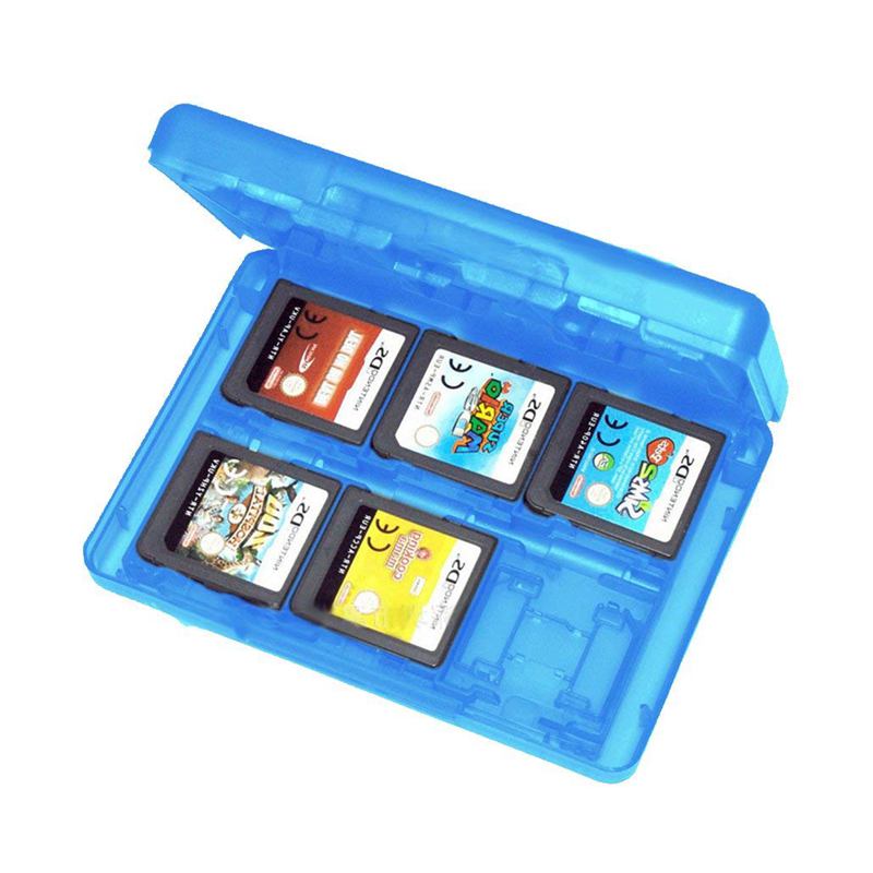 28 in 1 Game Card Case Holder Cartridge Box for Nintendo DS 3DS XL LL DSi MT , Blue