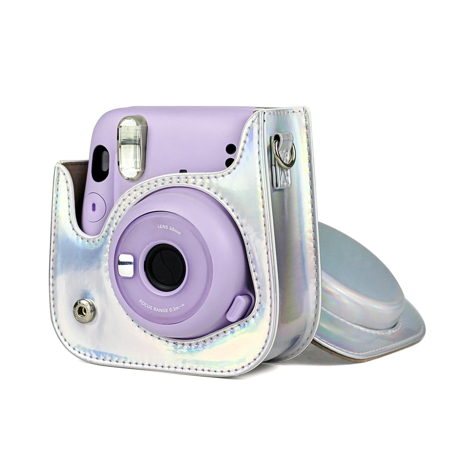 Fujifilm Instax Mini 11 Instant Film Camera Case, Pu Lederen Beschermende Zachte Draagtas Cover Met Schouderband: ZQI201214021