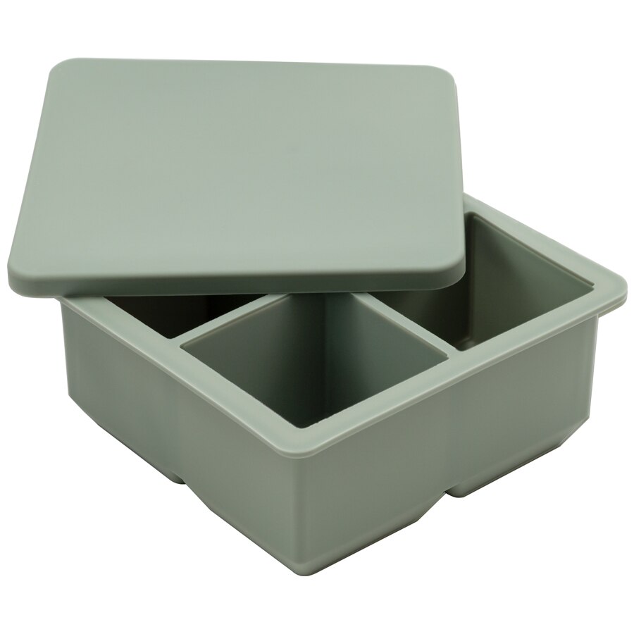 100% Food Grade Silicone Ice Cube Ice Cube Popsicle Mold Cube Maker Shape Easy to Remove Ice Tray Fade Resistant Summer Ice Cbe: 007-sage