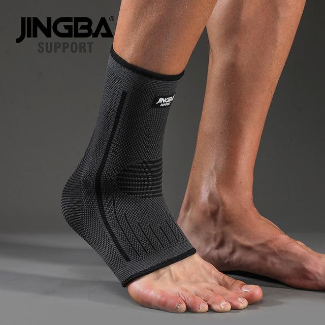 1 PCS Protective Football Ankle Support Basketball Ankle Brace Compression Nylon Strap Belt Ankle Protector: Black Ankle support / 2XL-3XL