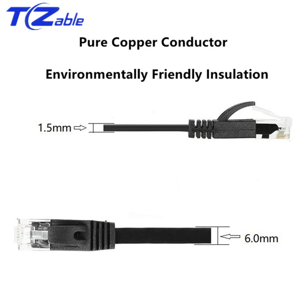 Kabel komputerowy Ethernet Cat6 1000 razy wstawiania i usuwania bez uszkodzenia skoczek Laptop Router komputer stacjonarny