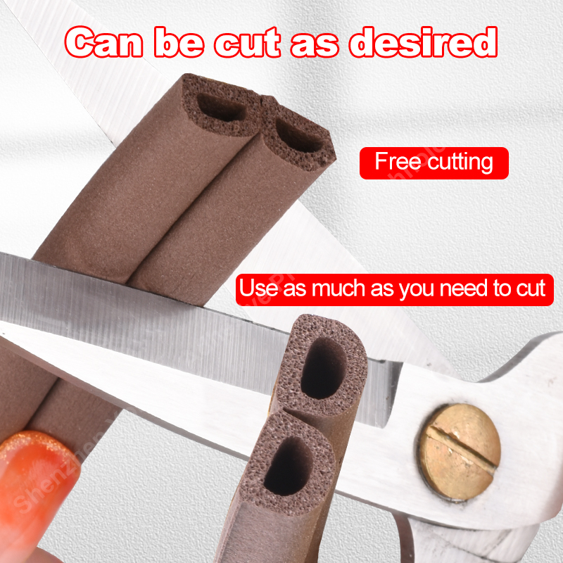 Doors Windows Seal Strip,Self Adhesive Foam Window Seal Strip for Doors and Windows Soundproofing Weatherstrip Gap Blocker