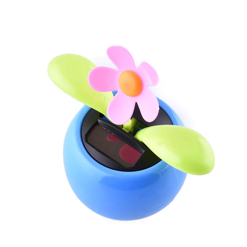 Car Cute Swing Solar Powered Dancing Flower Toys Sunflower Flip Flap Bobble Plant Swing