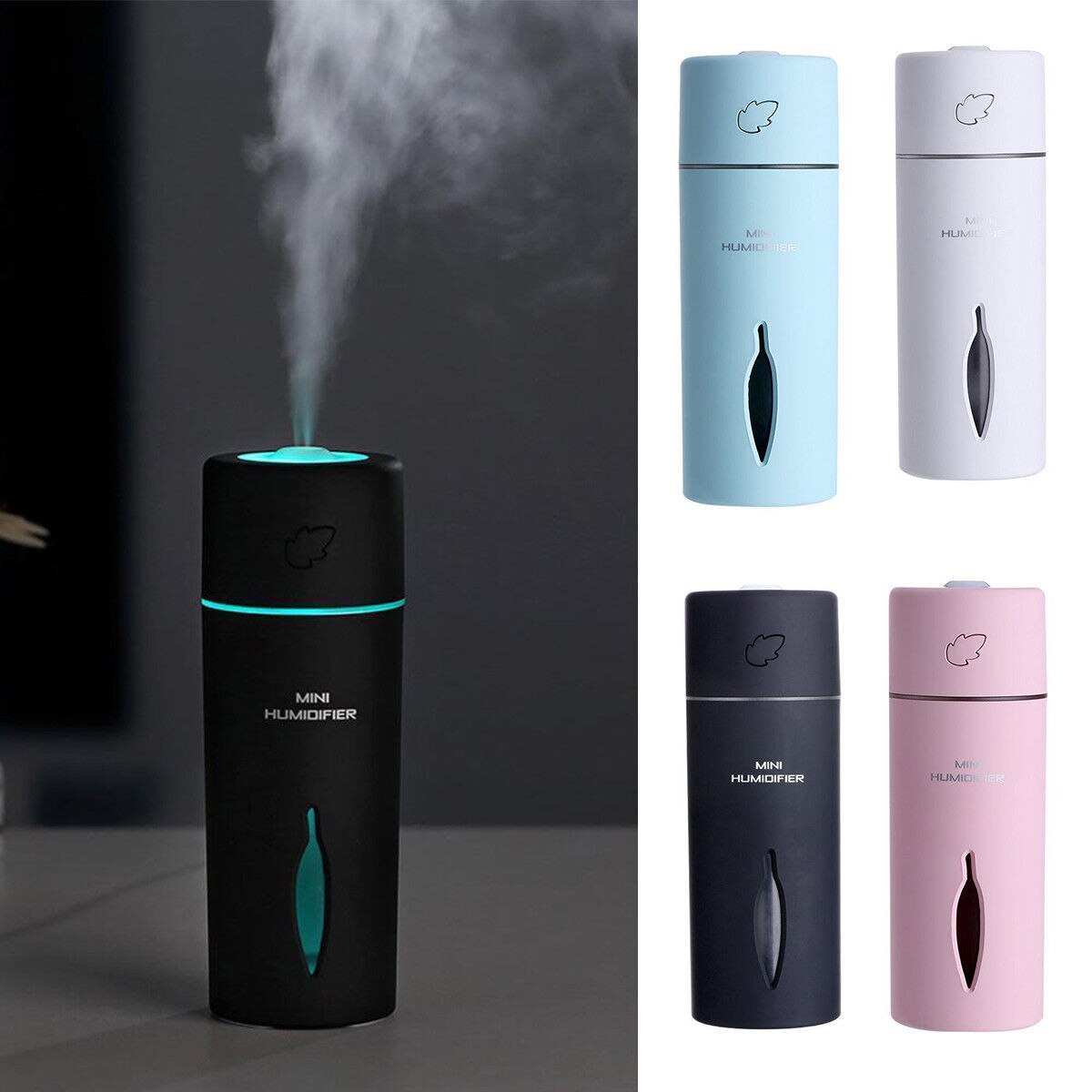Air Purifier Cleaner Freshener Humidifier Ioniser Colour Changing LED Light UK