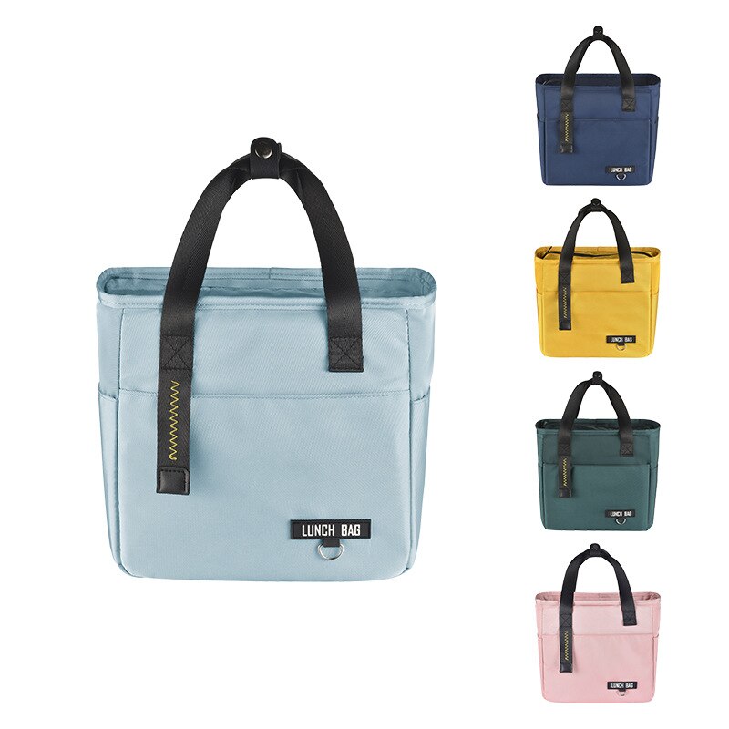 Borsa termica addensata impermeabile in tessuto Oxford fodera in PEVA scatola di ghiaccio borsa da pranzo per ufficio per ufficio isolamento termico impacco di ghiaccio portatile