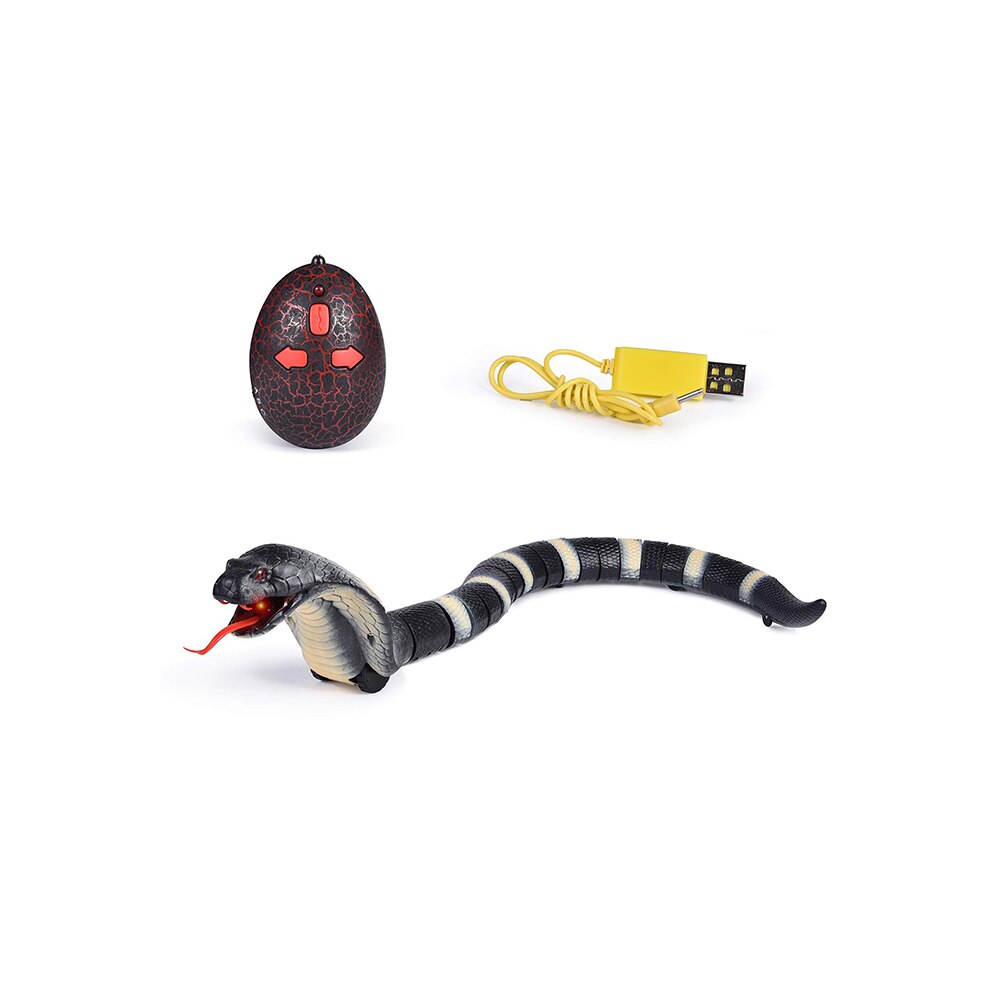 Style Infrared Remote Snake Radio Control Naja IR RC Snake Bionic Reptile Animal Infrared Control Interesting Toys