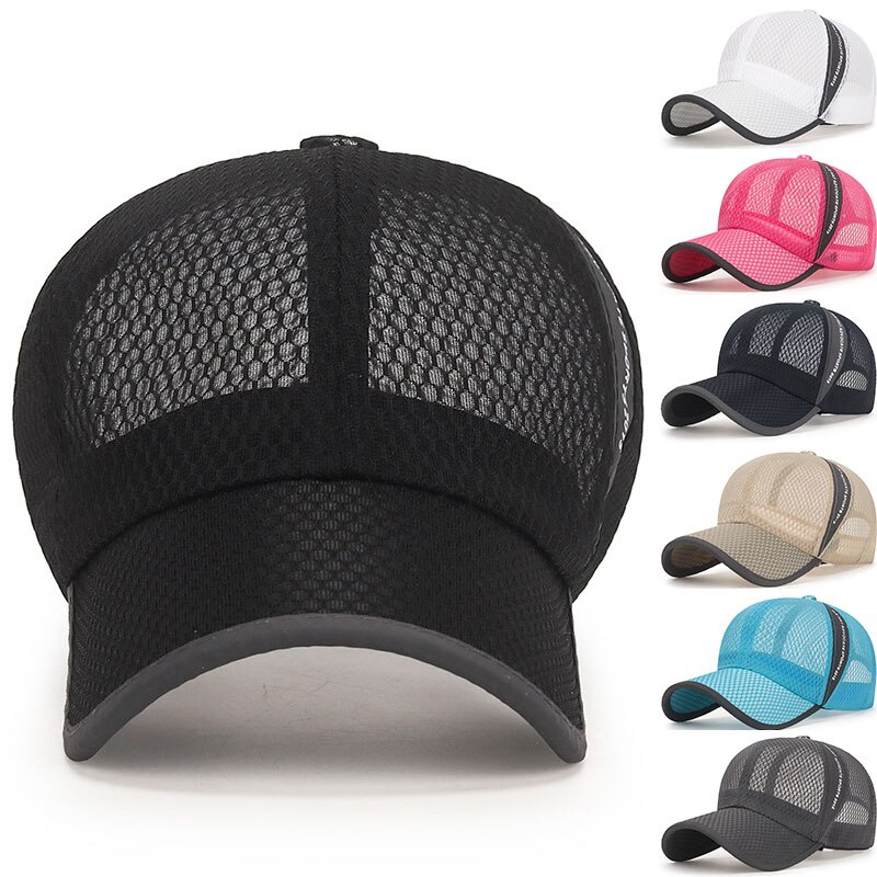 2022 neue männer Mesh Baseball Cap Atmungsaktiv Sommer Caps Papa Hut Outdoor Angeln Hüte Knochen Gorras Hysterese Trucker Cap