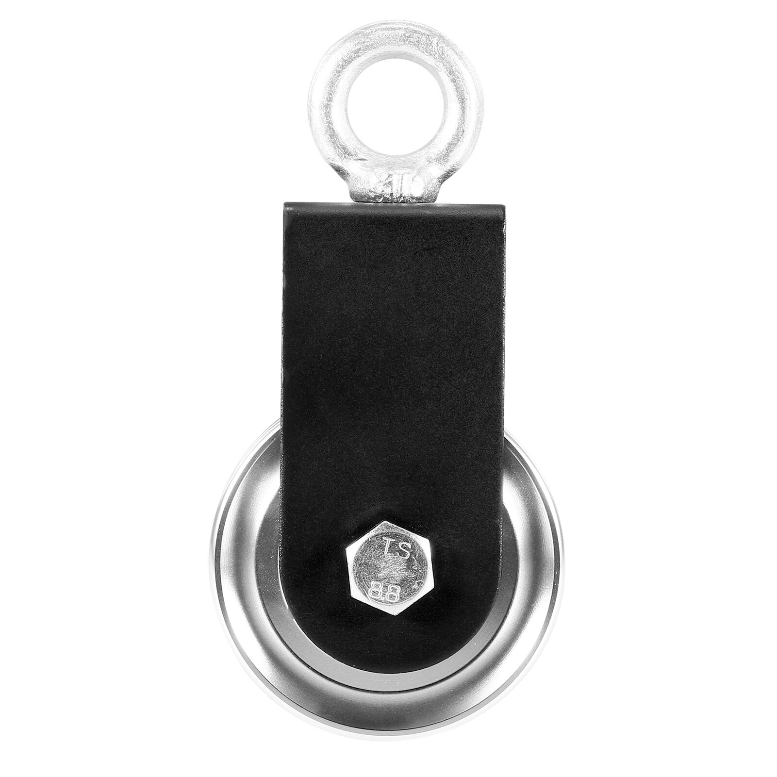 Silent Cable Pulley 360 Degree Detachable Rotation Traction Wheel Pulley System DIY Attachment for Home Gym Lifting Cable Pulley: Silver 73mm