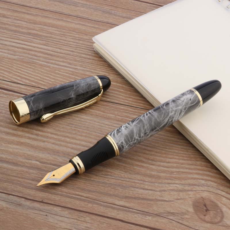 Jinhao X450 Metalen Vulpen Blauw Groen Gouden Inkt Pen Kantoor Schoolbenodigdheden Schrijven