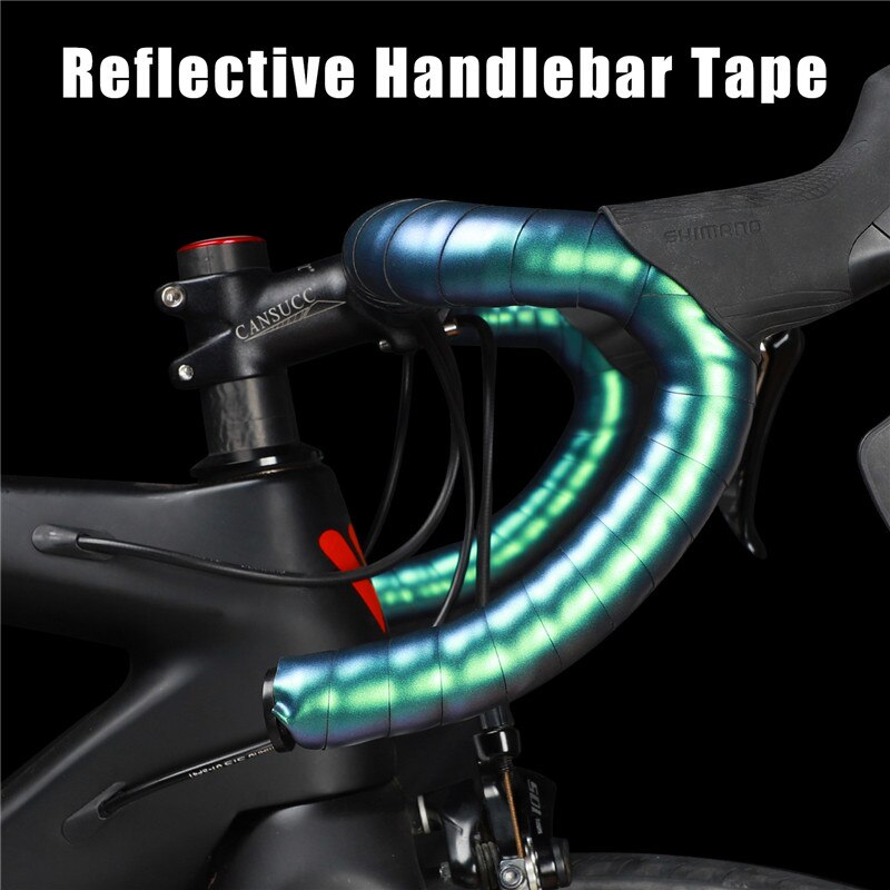West bike cykel styrtape reflekterende misfarvning landevejscykel cykling bar tape wrap med bar plugs cykel tilbehør