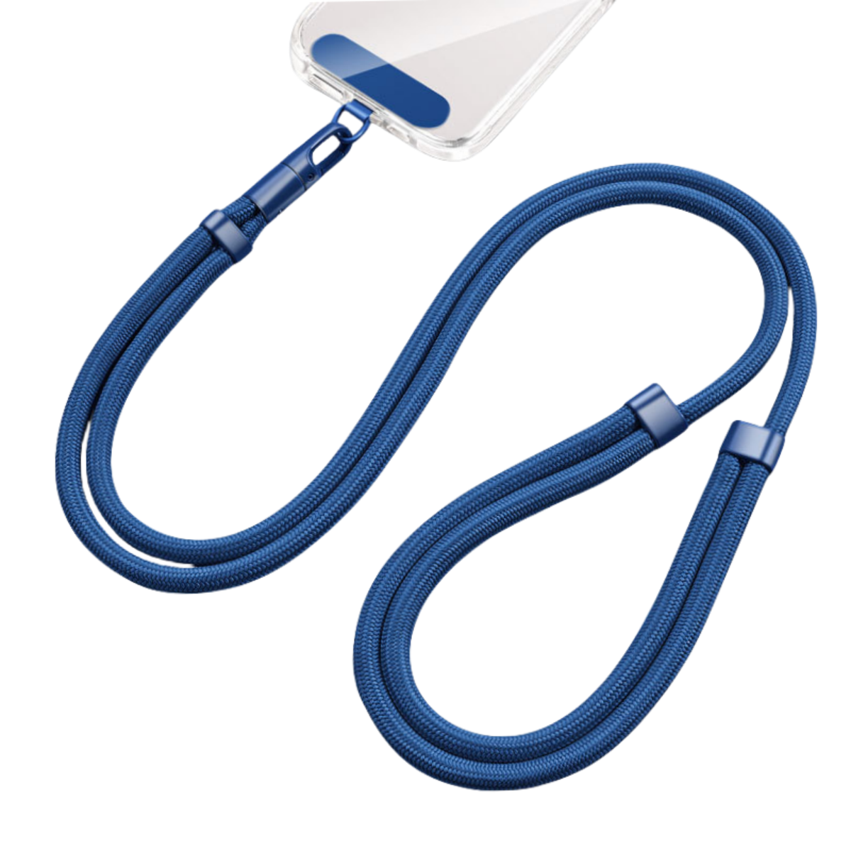Universelles Telefon-Lanyard mit Clip, verbessert, Anti 360° ° Drehbarer, verstellbarer Hals-/Umhängegurt für alle Handyhüllen: Blau