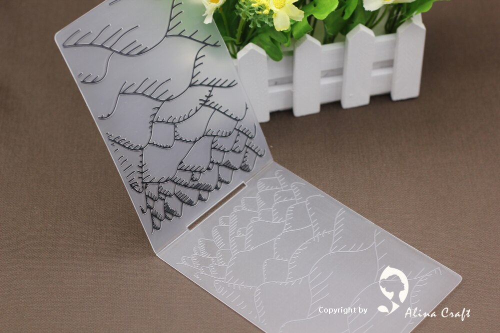 AlinaCraft PLASTIC EMBOSSING FOLDER mountain DIY scrapbook album card packing decoration cutting dies paper craft making