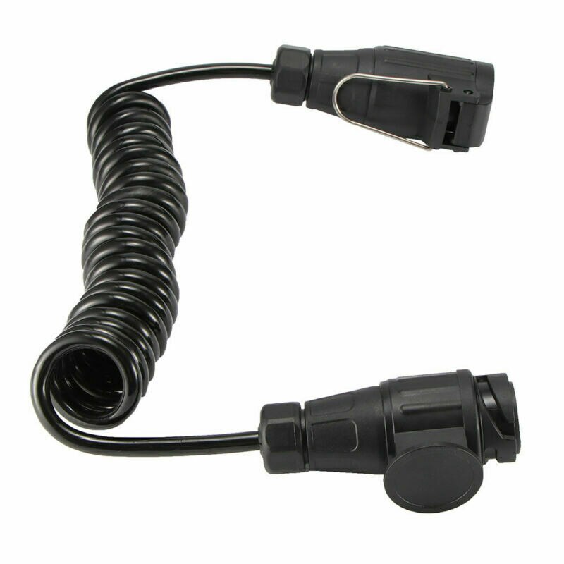 13 Pin Plug 13 Pin Socket Trailer Cable Plug Waterproof Spring Cable 3M RV Extension Wiring Caravan Connector Auto Parts