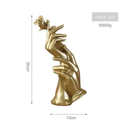 Noords abstract karakter gouden decoratie huis ornament salon kantoor zandsteen decor standbeeld sculptuur: Ik