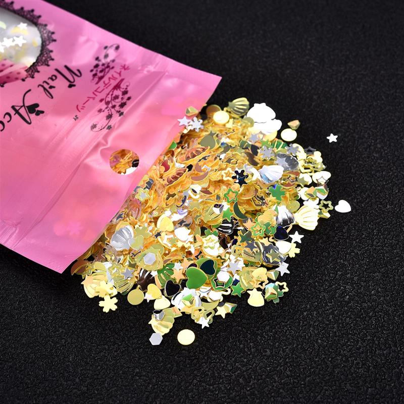 Mix Star Shell Sequin Heart Glitter Filling 10g/Pack For DIY Epoxy UV Resin Jewelry Making Decoration Supplies Resin Crafts: 08