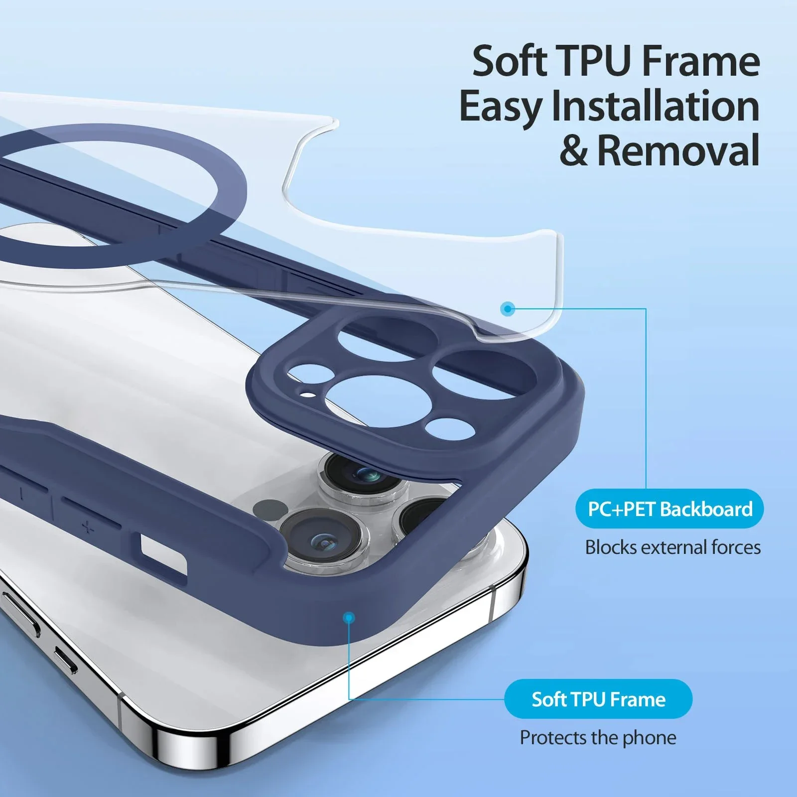 Leather Flip Transparent Phone Case for Iphone 15 14 13 5G Pro Max 15 14 Plus Magsafe Magnetic Charging with Card Holder Cover